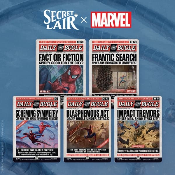 Secret Lair Drop Series (2025): Marvel's Spider-Man Superdrop: Secret Lair x Marvel's Spider-Man: Daily Bugle Breaking News (Regular)