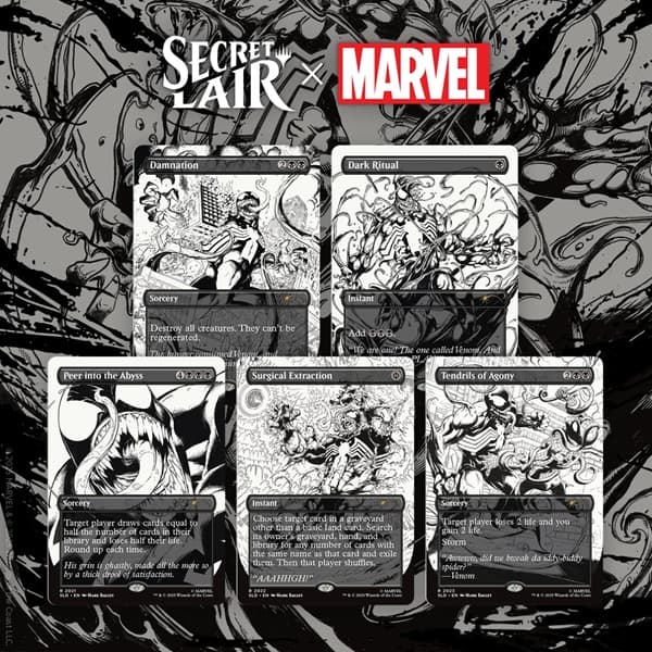 Secret Lair Drop Series (2025): Marvel's Spider-Man Superdrop: Secret Lair x Marvel's Spider-Man: Venom Unleashed (Inks) (Regular)