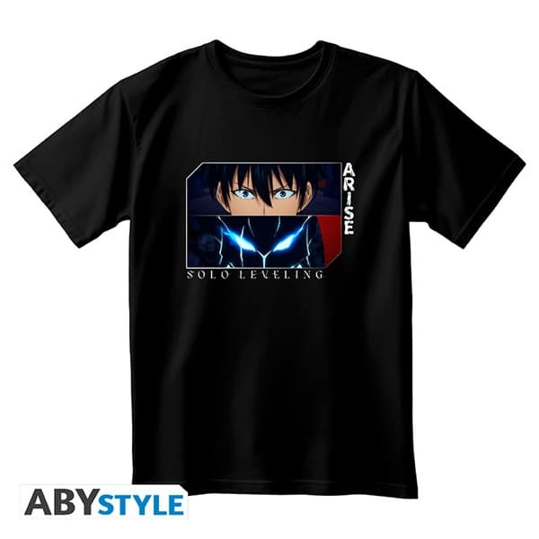 Solo Leveling - Arise - Unisex Black-Tshirt - Size: Large (L)