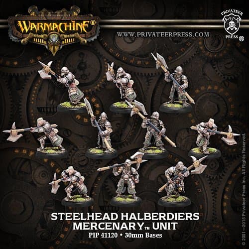 Mercenary: Steelhead Halberdiers/Riflemen - Unit (10) - PIP-41120