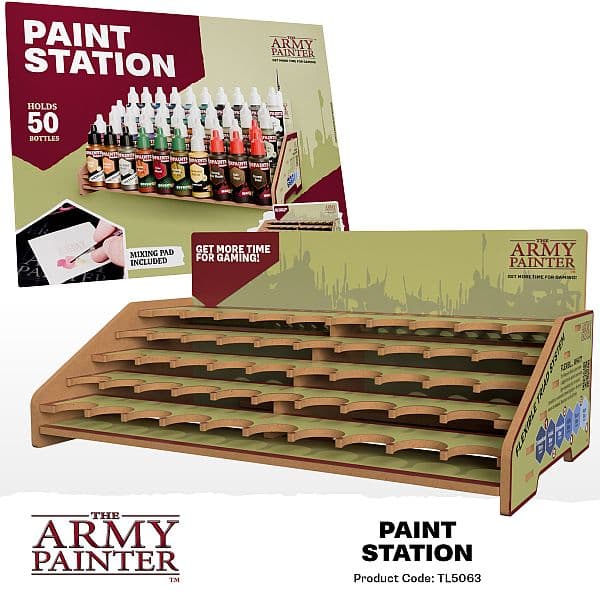 Army Painter - Paint Station (Holder 50 Dropper Bottles) - TL5063