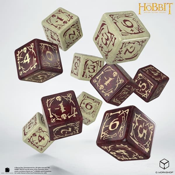 Dice - Terningesæt - 10 Terninger - 6 sidet (D6) - The Hobbit TCG: Goblins