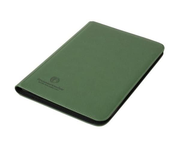 TreasureWise - WiseGuard: Zippered 9-Pocket Binder (Holder 360 Kort) - Green