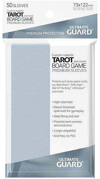 Ultimate Guard Premium Soft Sleeves (Brætspils Lommer) for Tarot Cards (50) 73x122mm