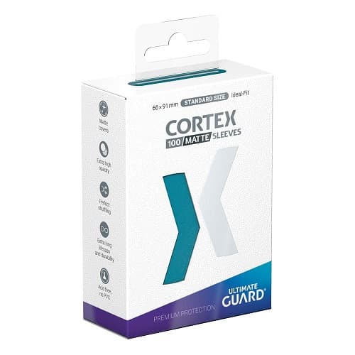 Ultimate Guard - Cortex Sleeves (Kortlommer) - Standard Size Matte Petrol (100 Sleeves)