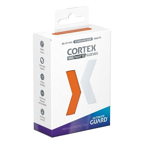 Ultimate Guard - Cortex Sleeves (Kortlommer) - Standard Size Matte Orange (100 Sleeves)