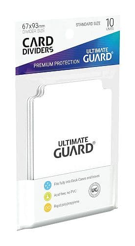 Ultimate Guard Card Dividers (Opdelere) Standard Size White (hvide) (10)