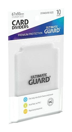 Ultimate Guard Card Dividers (Opdelere) Standard Size Transparent (gennemsigtig) (10)