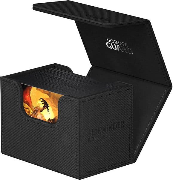 Ultimate Guard SideWinder Deck Case (Deck Box) 80+ Standard Size XenoSkin Monocolor Black (Sort)