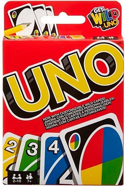 Uno - Det Klassiske kortspil - PÃ¥ Engelsk