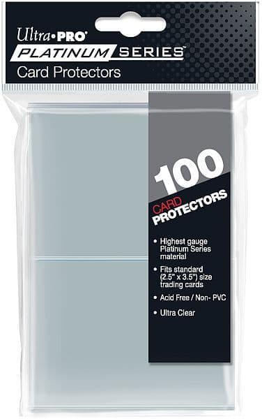 100 lommer - Ultra Pro - Platinum Series: Clear (Gennemsigtig) (Top kvalitet) - Professional Sleeves #15221