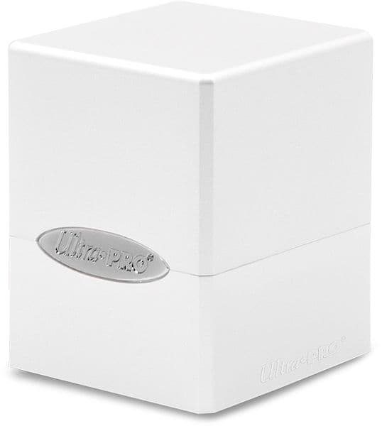 Deck Box - Satin Cube: Arctic White (Hvid) - Ultra Pro #15584