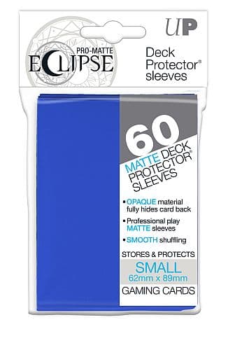 60 lommer - Ultra Pro - Eclipse SMALL: Pacific Blue (Blå) (Top kvalitet) - Pro-Matte/Non-Glare - Professional Sleeves #85828