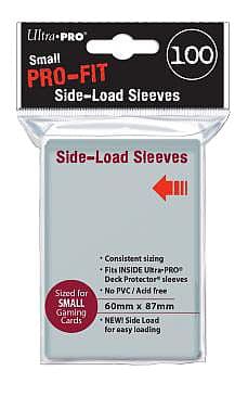 100 lommer - Ultra Pro PRO-Fit SMALL (Perfect Fit 60x87mm) Side Load (Gennemsigtige) Dobbelt beskyttelse! - Sleeves #84650