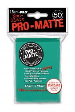 50 lommer - Ultra Pro - PRO-Matte: Aqua (Høj kvalitet) - Non-Glare - Professional Sleeves #84151
