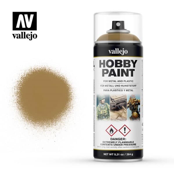 Vallejo - Hobby Paint Primer Sprays: Desert Yellow - 400ml