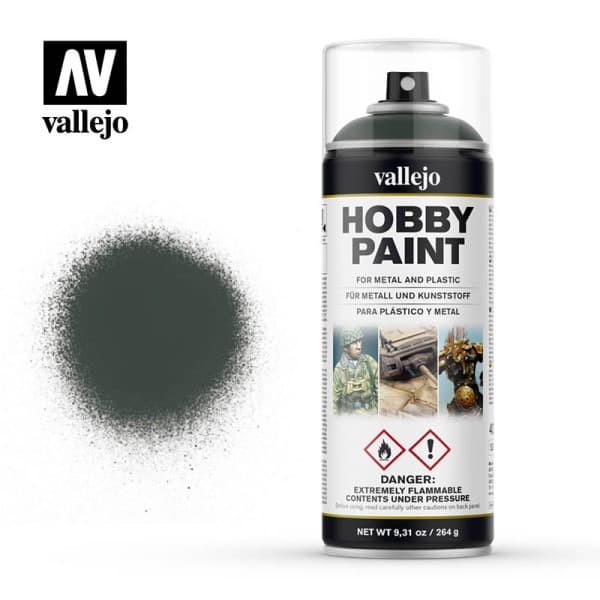 Vallejo - Hobby Paint Primer Sprays: Dark Green - 400ml