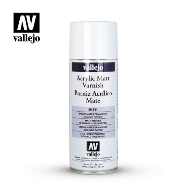 Vallejo - Varnish Spray: Matte 400 ml.