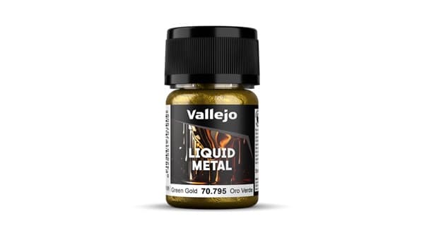 Vallejo Maling - Model Color: Liquid Gold - Green Gold (Alcohol Based) - 35 ml.