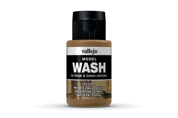 Vallejo Maling - Model Color: Wash - Dark Khaki Green (35 ml.)