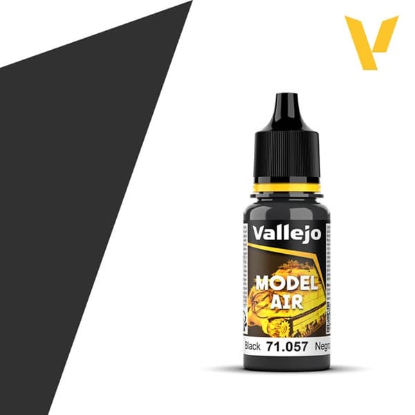 Vallejo Maling - Model Air: Black - 17ml