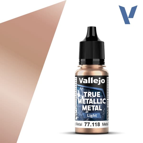 Vallejo Maling - True Metallic Metal: Light - Rusty Metal - 18ml
