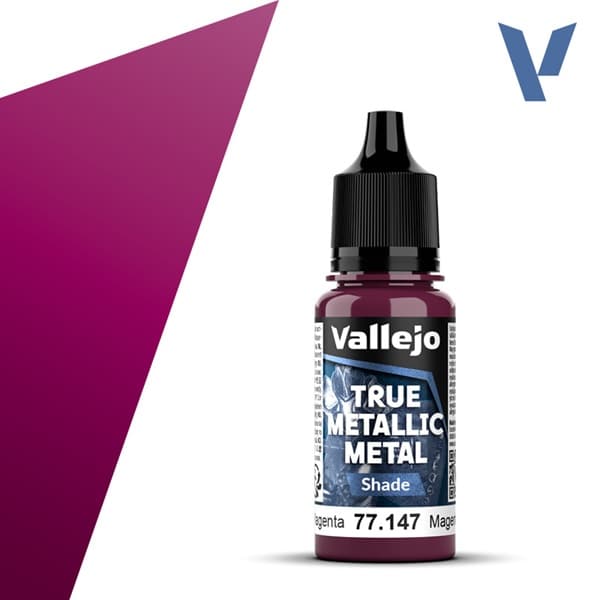Vallejo Maling - True Metallic Metal: Shade - Crimson Magenta - 18ml