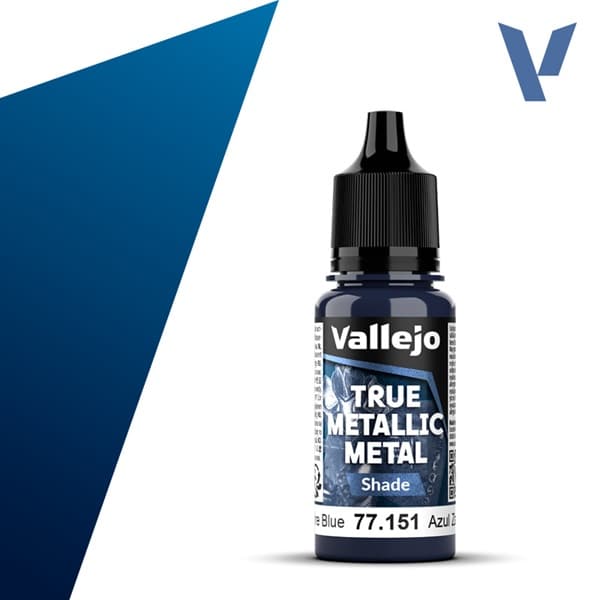 Vallejo Maling - True Metallic Metal: Shade - Sapphire Blue - 18ml
