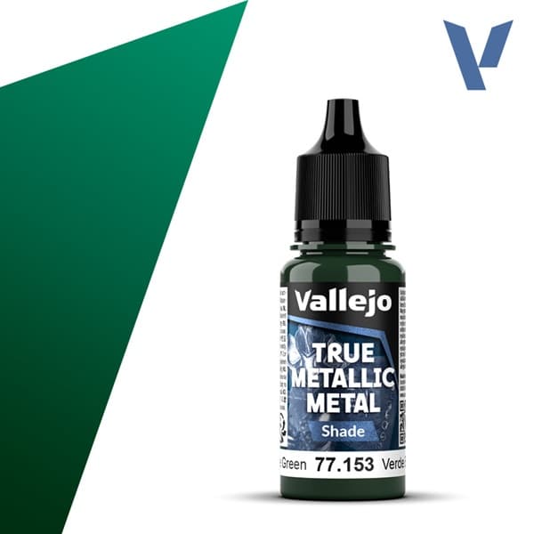 Vallejo Maling - True Metallic Metal: Shade - Beetle Green - 18ml
