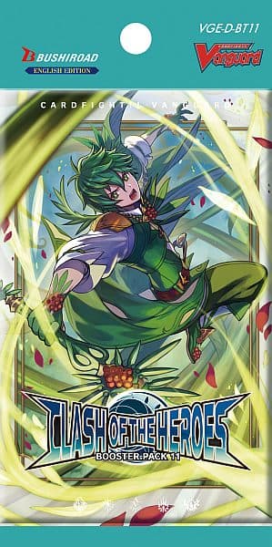 Cardfight!! Vanguard CCG D will+Dress Set 11: Clash of the Heroes Booster Pack - Engelsk