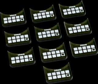 WARMACHINE & HORDES Mk III: Small-Base Wound Markers (10) - PIP-91082