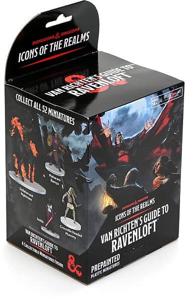 D&D - Fantasy MiniaturesSet 21 - Icons of the Realms: Van Richten's Guide To Ravenloft - Booster Pack (4 Figurer)