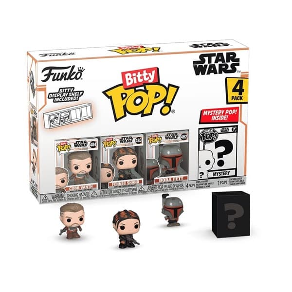Funko Pocket Pop: Star Wars: Mandalorian Bitty - Marshal - Vinyl Figure 4-Pack 2,5cm