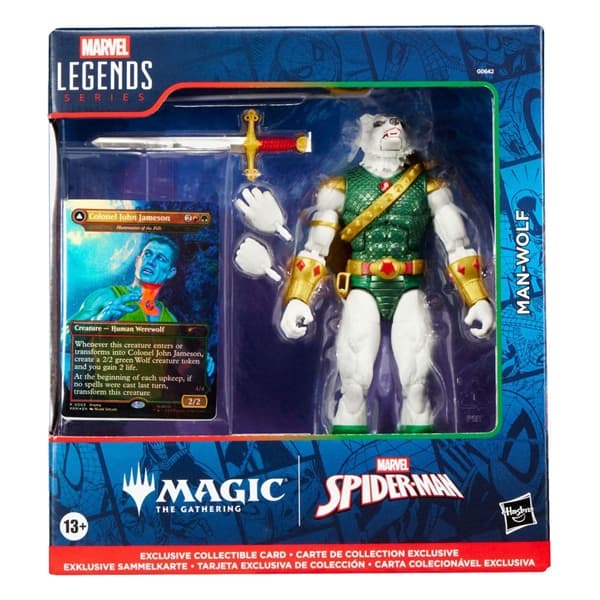 Marvel Legends Magic: The Gathering: Spider-Man - Man-Wolf (plus Exclusive Foil Card) - Action Figure 15 cm