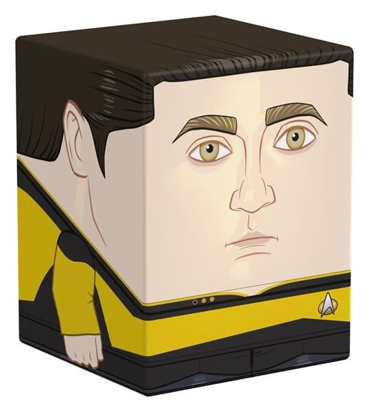 Ultimate Guard Squaroes Boulder Deck Case (Deck Box) 100+ Standard Size: Star Trek: The Next Generation - Data