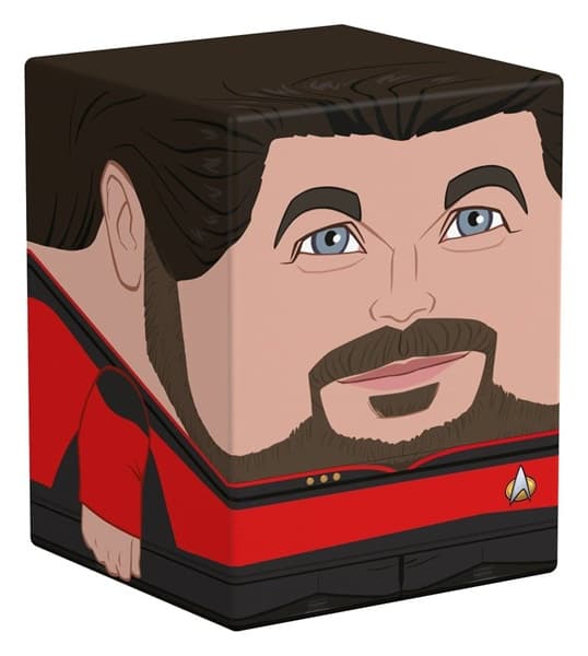 Ultimate Guard Squaroes Boulder Deck Case (Deck Box) 100+ Standard Size: Star Trek: The Next Generation - William Riker