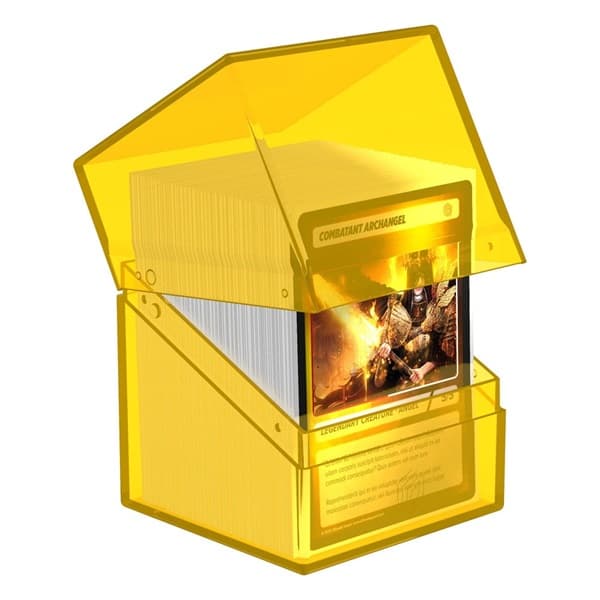 Ultimate Guard Boulder Deck Case (Deck Box) 100+ Standard Size Clear: Amber