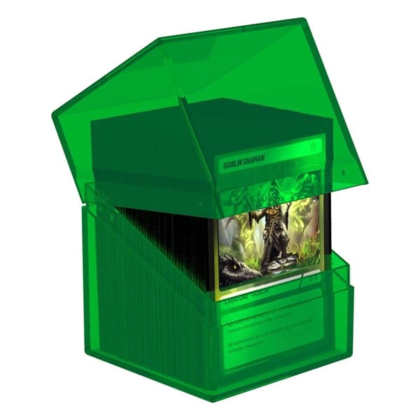 Ultimate Guard Boulder Deck Case (Deck Box) 100+ Standard Size Clear: Emerald