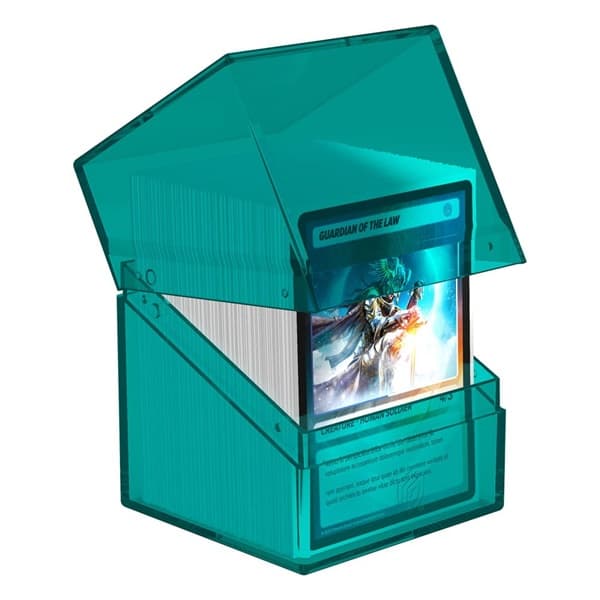 Ultimate Guard Boulder Deck Case (Deck Box) 100+ Standard Size Clear: Malachite
