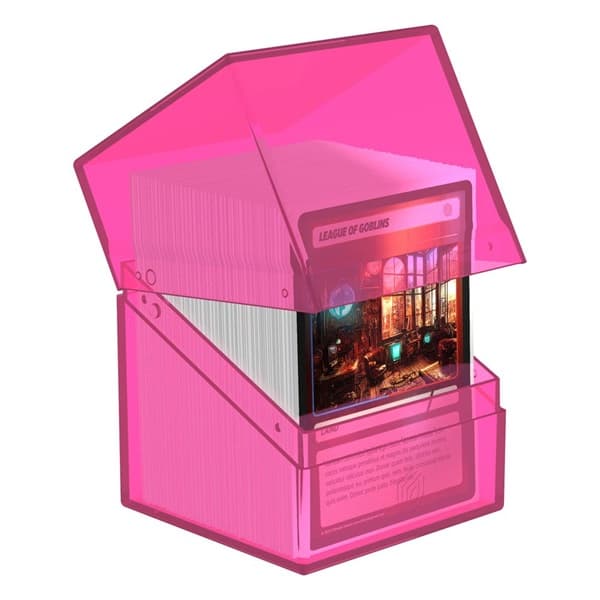 Ultimate Guard Boulder Deck Case (Deck Box) 100+ Standard Size Clear: Rhodonite
