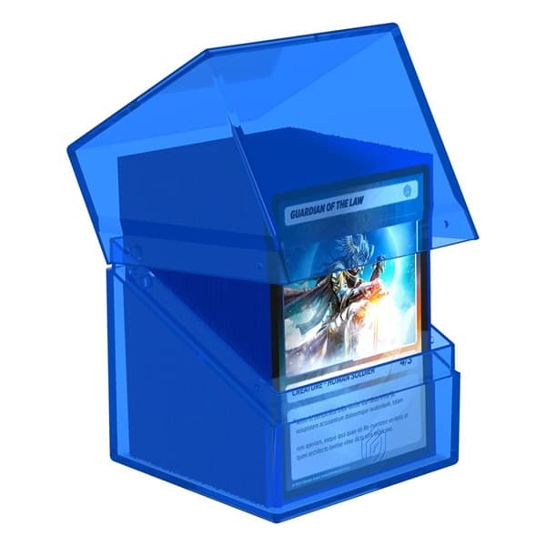 Ultimate Guard Boulder Deck Case (Deck Box) 100+ Standard Size Clear: Sapphire