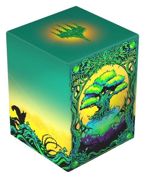 Ultimate Guard Boulder Deck Case (Deck Box) 100+ Standard Size: Magic: The Gathering - Mana Token - Forest