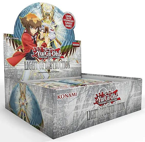 Yu-Gi-Oh! Booster Pakke Light of Destruction (Unlimited) - Booster Display - Box med 24 pakker