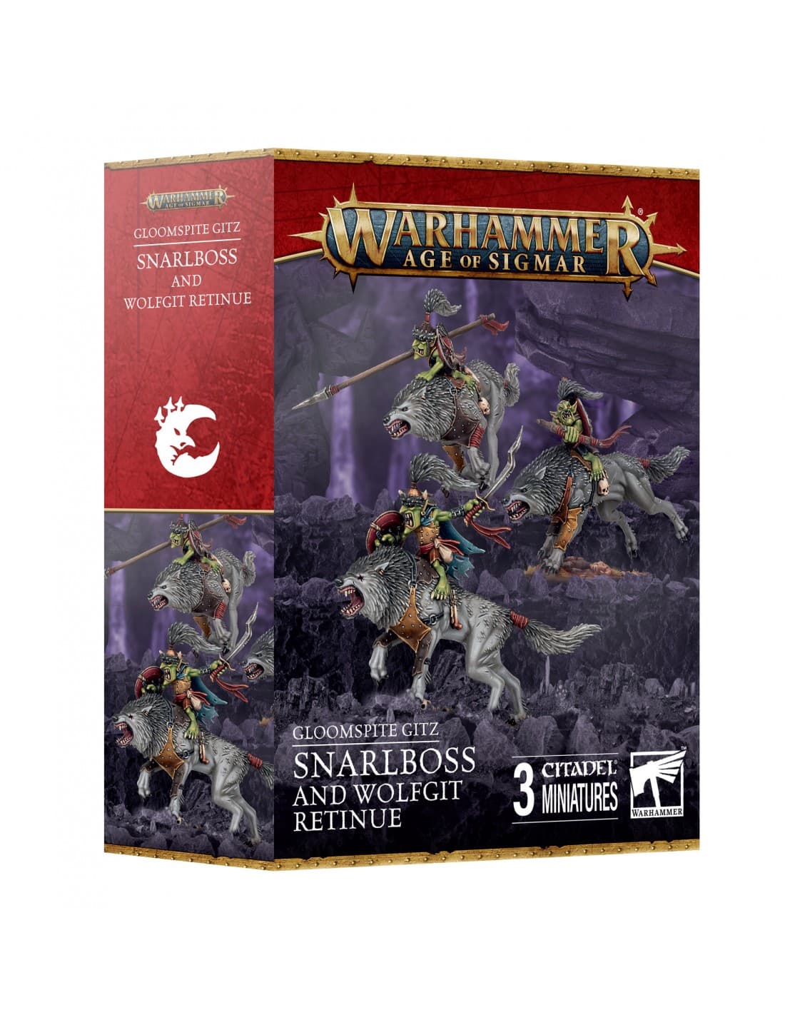 Snarlboss & Wolfgit Retinue - Gloomspite Gitz - Age of Sigmar - Games Workshop