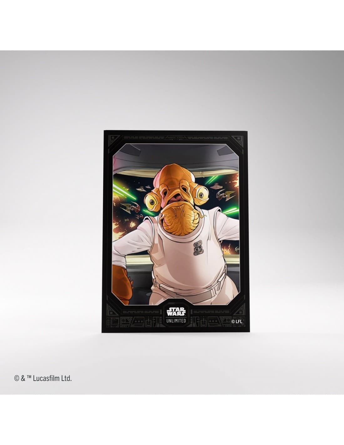Art Sleeves, Admiral Ackbar - 60 stk - plastiklommer - Star Wars Unlimited - Gamegenic