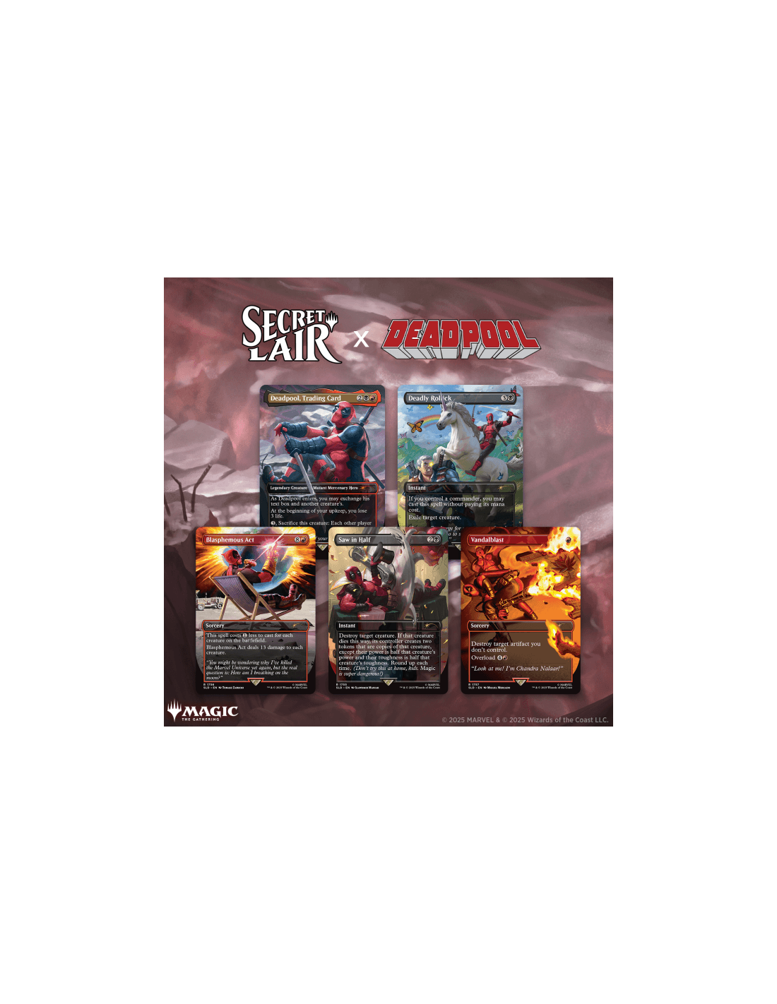 Secret Lair X Marvels Deadpool - Magic the Gathering