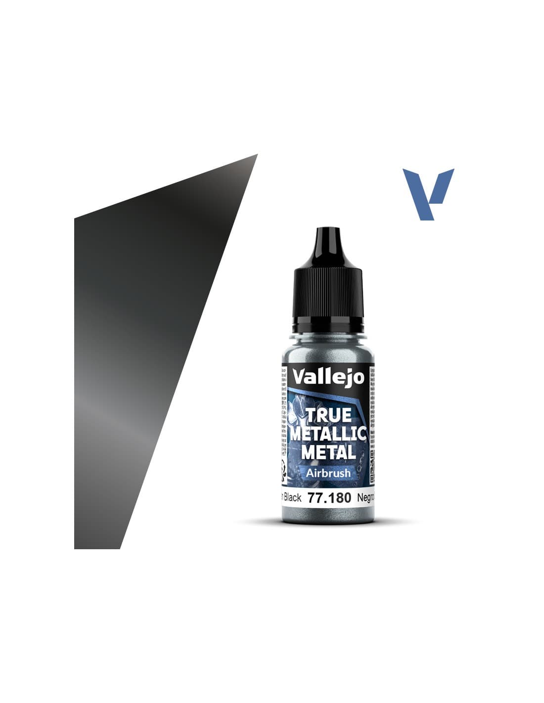 Obsidian Black Airbrush - True Metallic Metal - Vallejo